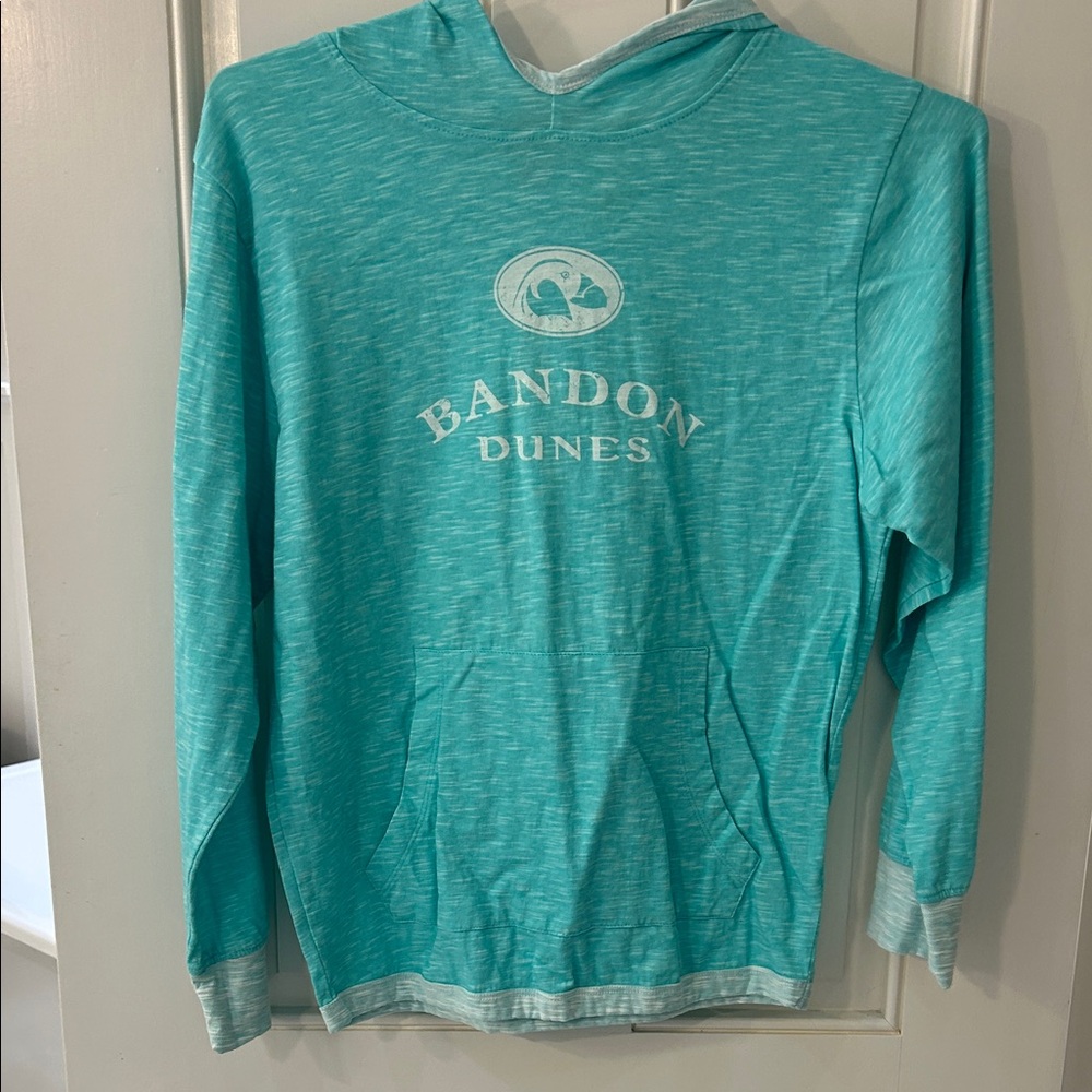 Bandon Dunes Kids Teal Hoodie